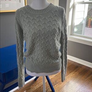 J. Crew Cozy Knit Sweater in Sage Green